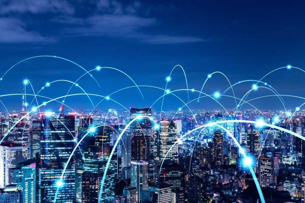 智能城市通信网络概念5glpwa无线图片i